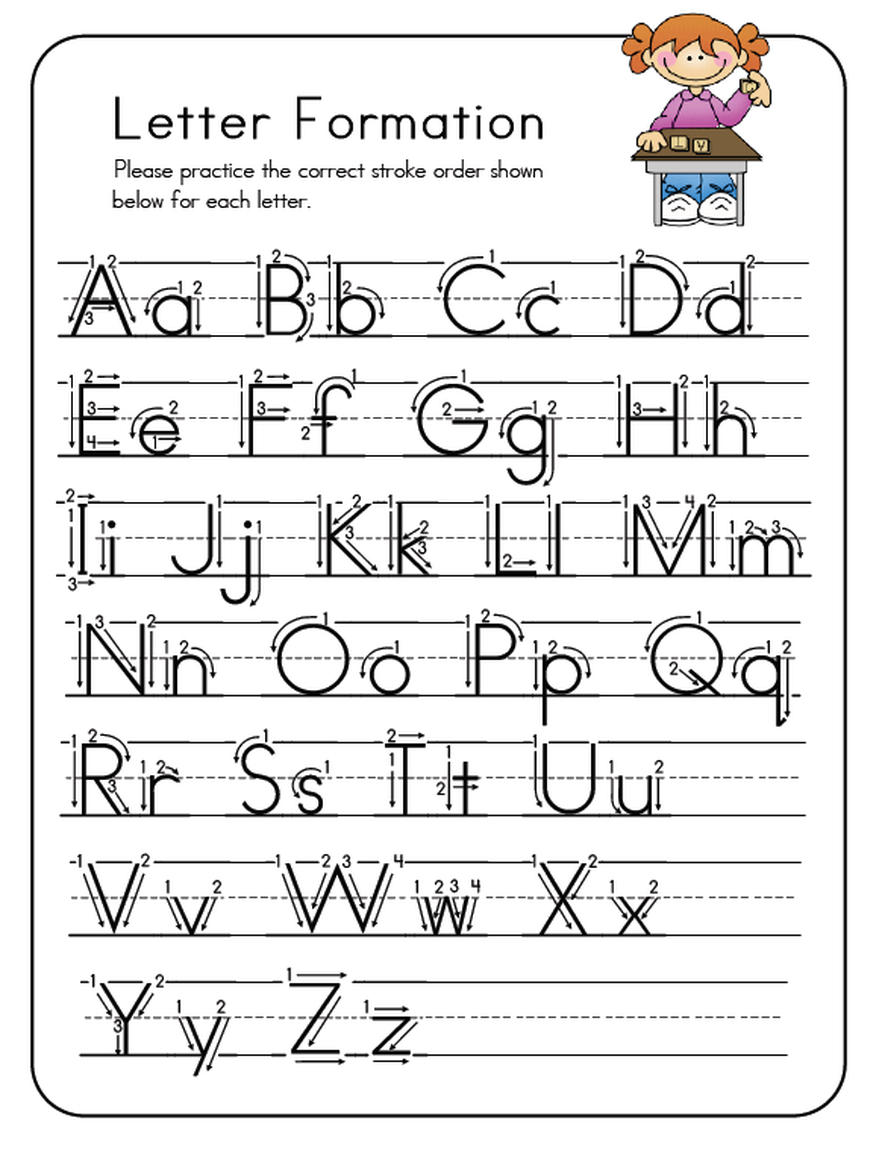 Letter Formation Worksheets Year 1